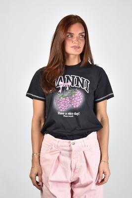 Ganni t-shirt A1050219 phantom