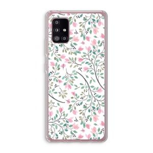 Sierlijke bloemen: Samsung Galaxy A51 5G Transparant Hoesje