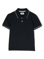 Woolrich Kids polo à bords rayés - Bleu