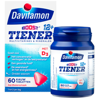 Davitamon Multi 12+ Kauwtabletten Aardbei 60st