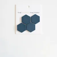 The Mosaic Factory Valencia Mozaiek Tegel Hexagon- Blauw Glas Recycled 278x325 mm