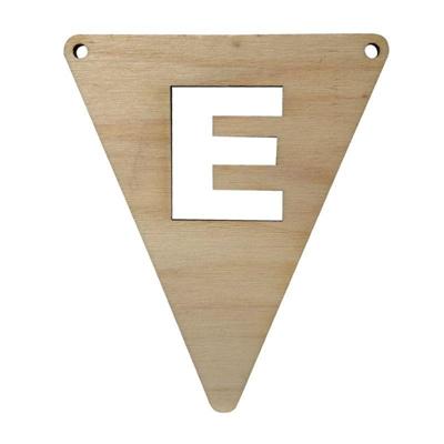 JeP kids houten vlagletter alfabet-E