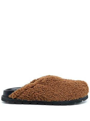 Reike Nen mocassins en fourrure artificielle à design sans lacets - Marron