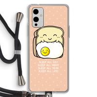Sleep All Day: OnePlus 9 Transparant Hoesje met koord