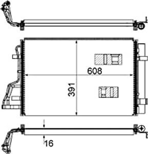 Condensor, airconditioning AC697000S