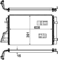 Condensor, airconditioning AC697000S