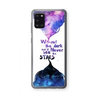 Stars quote: Samsung Galaxy A31 Transparant Hoesje