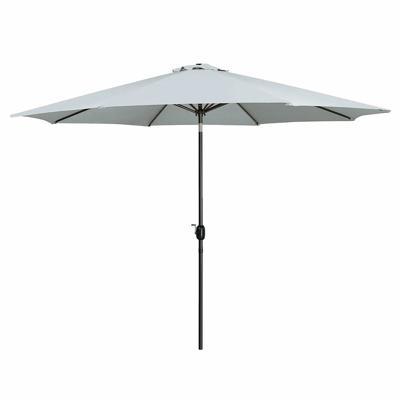 Marbueno Parasol Staal 8 Spaken D270 cm Polyester Wit Tuin, Zwembad en Terras