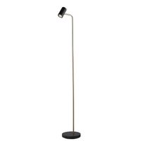 Highlight Vloerlamp Burgos 1 lichts H 134 cm zwart goud - thumbnail