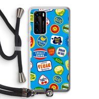 Fruitsticker: Huawei P40 Transparant Hoesje met koord