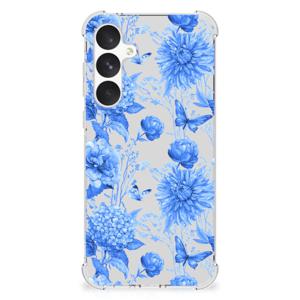 Case voor Samsung Galaxy A55 Flowers Blue