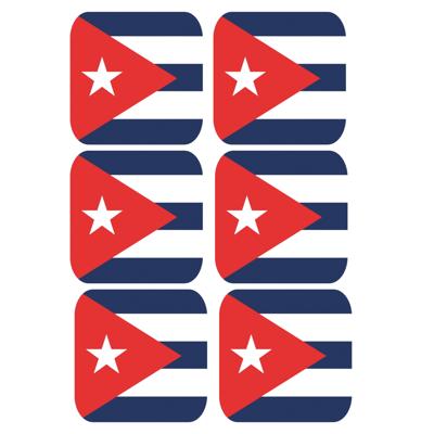 Bierviltjes Cuba - 30x stuks - vierkant - landenthema - 9 x 9 cm - onderzetter