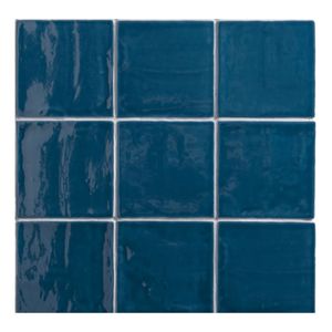 By Goof Oud Hollandse Witjes Wandtegel | 13x13 cm | Vintage | Glans Marine