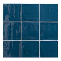 By Goof Oud Hollandse Witjes Wandtegel | 13x13 cm | Vintage | Glans Marine