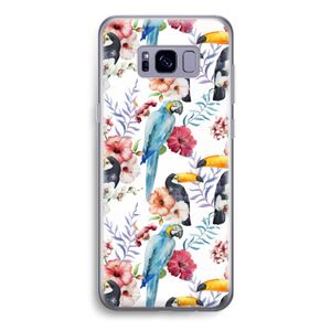 Bloemen tukan: Samsung Galaxy S8 Transparant Hoesje