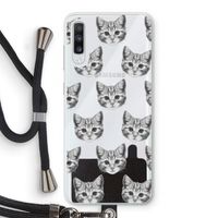 Kitten: Samsung Galaxy A70 Transparant Hoesje met koord