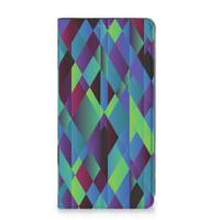 Samsung Galaxy A53 Stand Case Abstract Green Blue