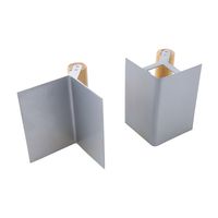 Silverline 2-delige hoektroffelset | 125 x 80 mm - 633461 - thumbnail