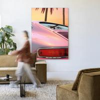 Urban Cotton Wandkleed 'Miami Vice' 145 x 190cm in Frame - black Urban Cotton Wandkleed 'Miami Vice' 145 x 190cm in Frame - black