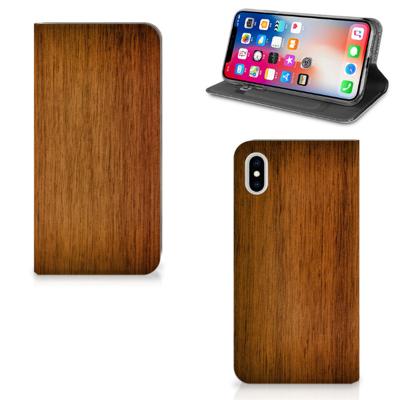 Apple iPhone Xs Max Book | Wallet Case | Donker Hout