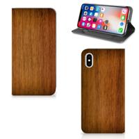 Apple iPhone Xs Max Book | Wallet Case | Donker Hout