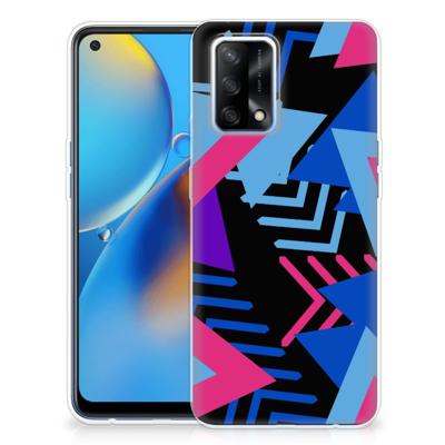OPPO A74 4G | TPU Hoesje | Funky Triangle