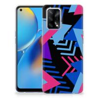 OPPO A74 4G | TPU Hoesje | Funky Triangle