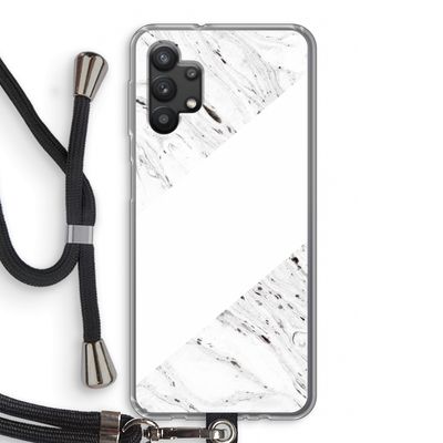 Biggest stripe: Samsung Galaxy A32 5G Transparant Hoesje met koord