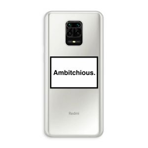 Ambitchious: Xiaomi Redmi Note 10 Lite Transparant Hoesje