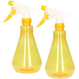 2x stuks plantenspuiten geel 500 ml