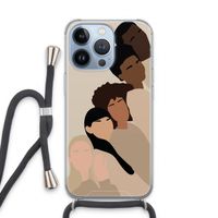 Sweet creatures: iPhone 13 Pro Transparant Hoesje met koord