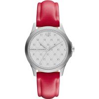 Horlogeband Armani Exchange AX5224 Leder Rood 18mm