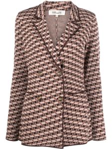 DVF Diane von Furstenberg blazer Dion à boutonnière croisée - Marron