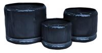 Pot Rickard Grijs L 26x31cm - Buitengewoon de boet