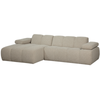 WOOOD Mojo chaise longue bank links bouclé beige melange