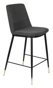 ZILT Barstoel 'Younes' kleur Donkergrijs (zithoogte 65cm)
