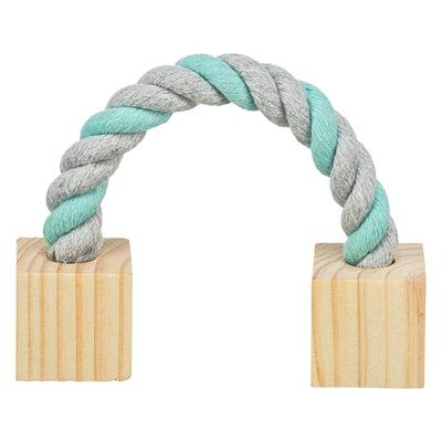 Trixie speeltouw met hout