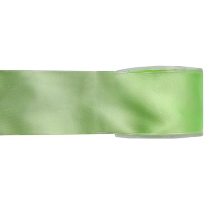 Satijn sierlint - groen - Hobby/decoratie cadeau lint - 2,5 cm x 25 meter