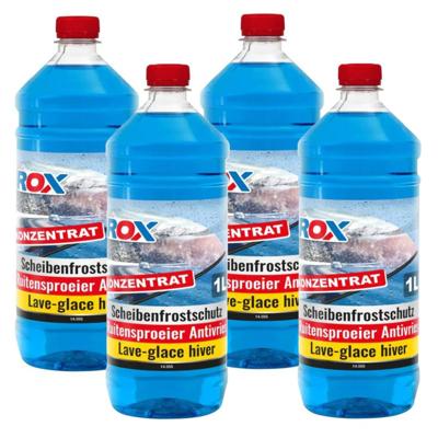 Rox Ruitensproeier vloeistof - 4x - concentraat - antivries - 1 liter - tot max -30 graden Celsius - Rox Ruitensproeier vloeistof - 4x - concentraat - antivries - 1 liter - tot max -30 graden Celsius -