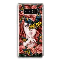 Lady Moth: Samsung Galaxy Note 8 Transparant Hoesje
