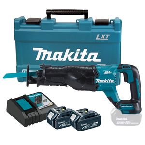 Makita DJR187RTE 18v Accu Reciprozaag Koolborstelloos |  5,0 Ah accu (2 st), snellader, koffer