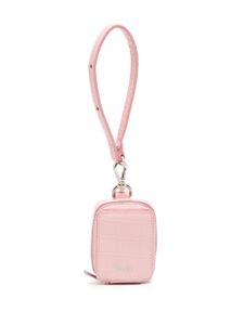 Juun.J mini sac en cuir à plaque logo - Rose