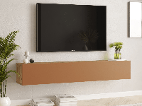Tv-meubel FROLINA 180 cm 2 klapdeuren atlantische pijnboom/roest