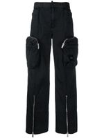 DSQUARED2 pantalon en coton à poches cargo - Noir