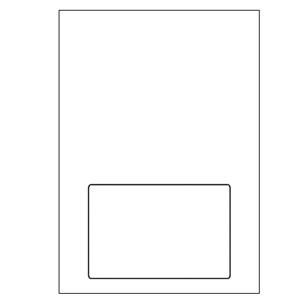 A4 pakbon met verzendlabel 100x150mm 100 vel 15x30mm marge