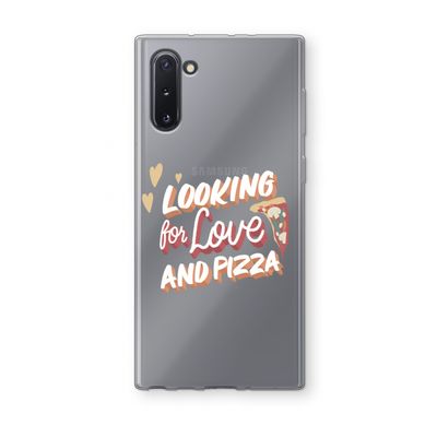 Pizza is the answer: Samsung Galaxy Note 10 Transparant Hoesje