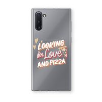 Pizza is the answer: Samsung Galaxy Note 10 Transparant Hoesje