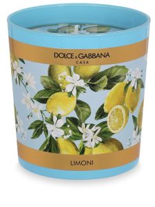 Dolce & Gabbana bougie parfumée à imprimé graphique (250g) - Bleu