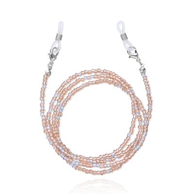 Deja Jewels Rosé Koord voor Zonnebril of Leesbril met Kraaltjes