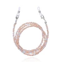 Deja Jewels Rosé Koord voor Zonnebril of Leesbril met Kraaltjes